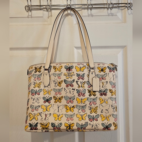 Coach NWOT Butterfly Tote Bag - Picture 1 of 13